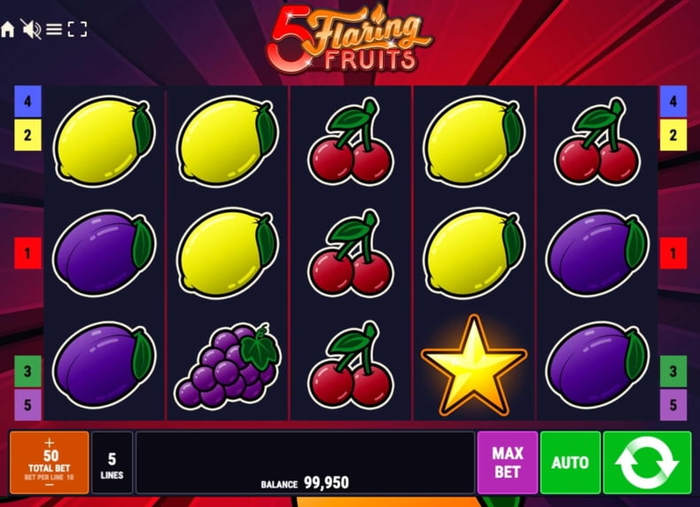 5 Flaring Fruits Slots